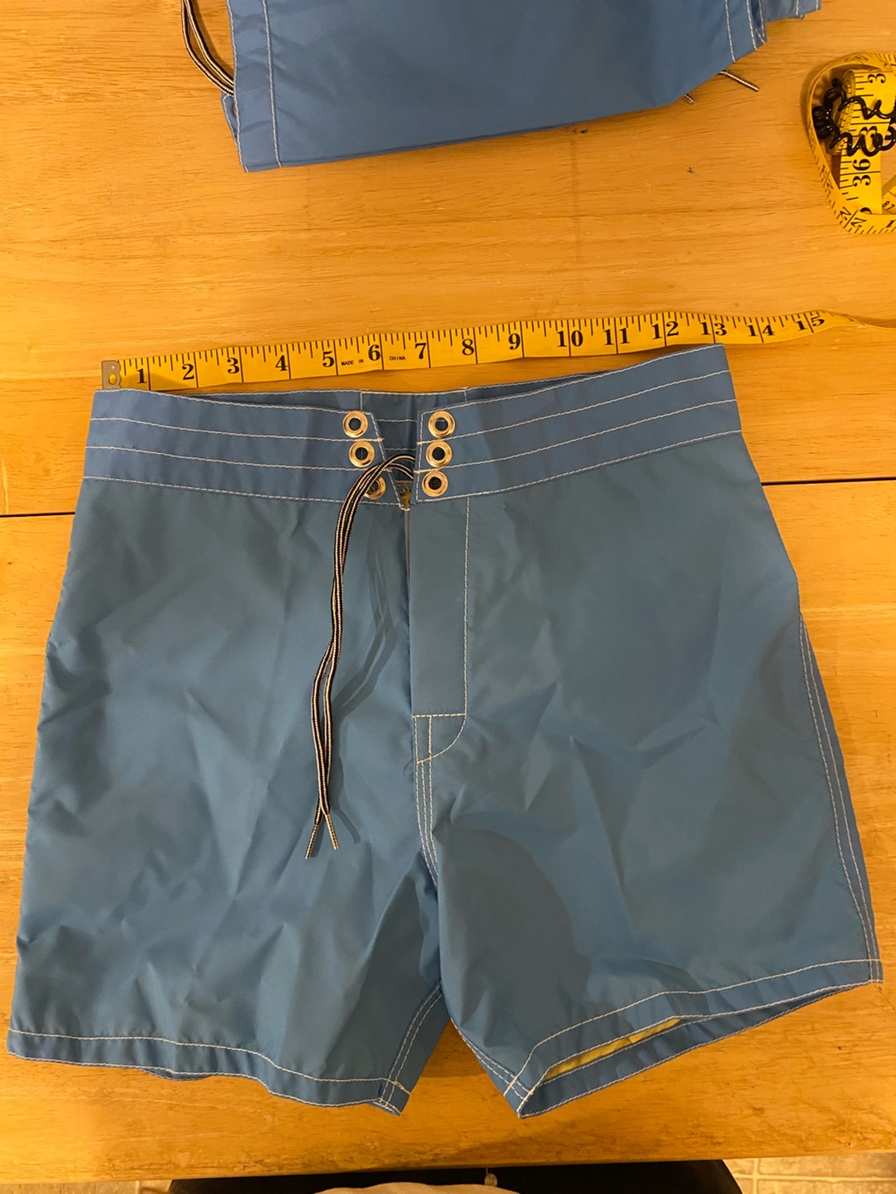 Birdwell Steel-Blue Swim Trunks